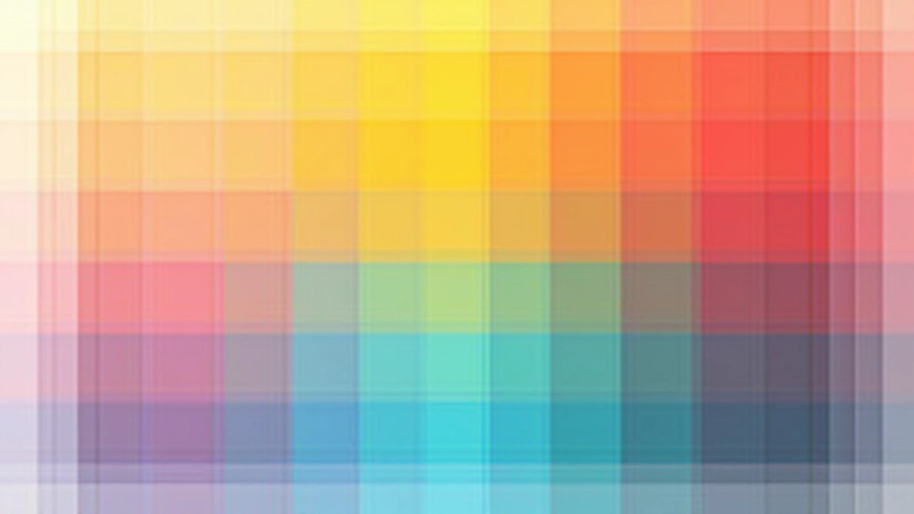 Campioni di colori saturi e vibranti organizzati in una griglia mostrando combinazioni di palette armoniose